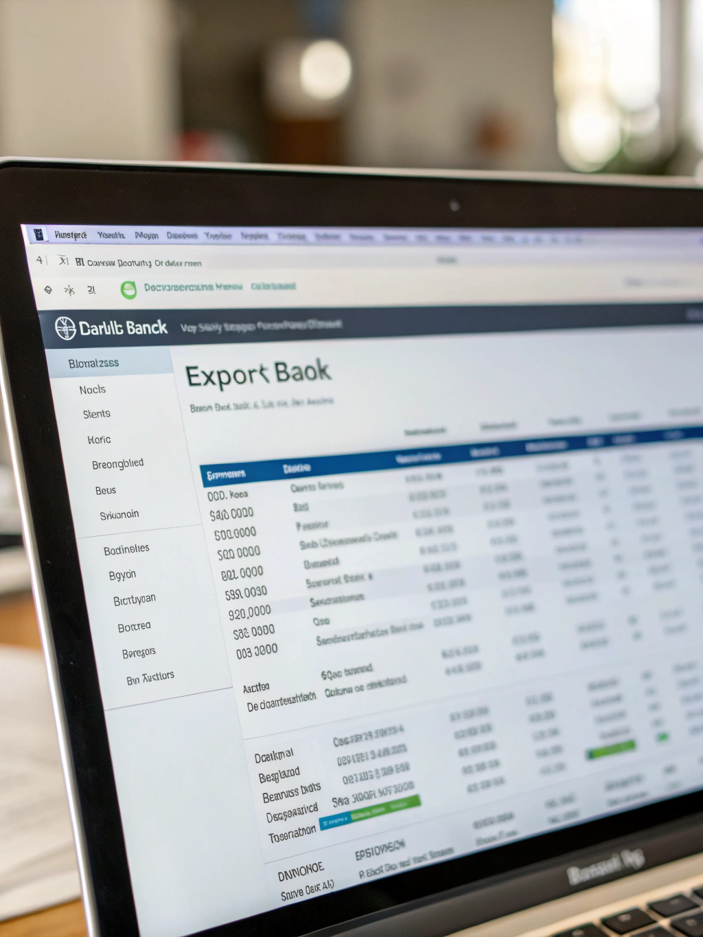 Key tools to export bank detail from QuickBooks Desktop