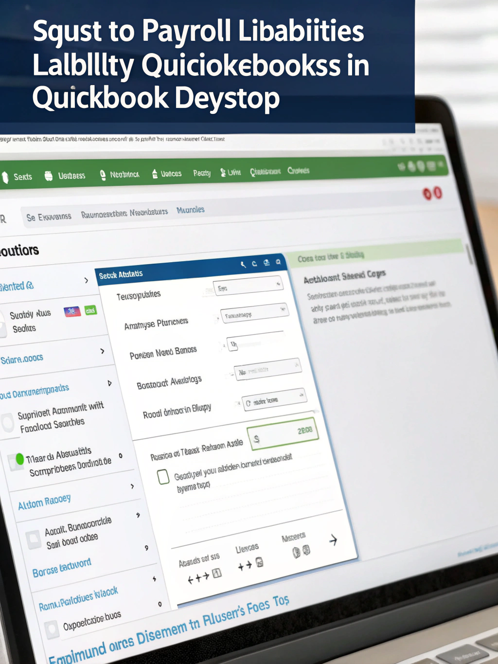 how to adjust payroll liabilities in quickbooks desktop