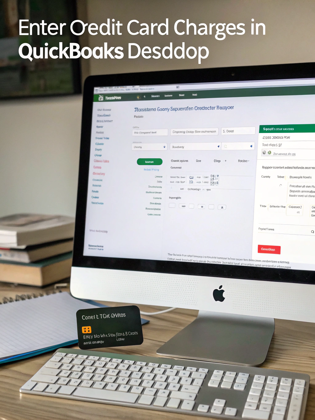 how to enter credit card charges in quickbooks desktop