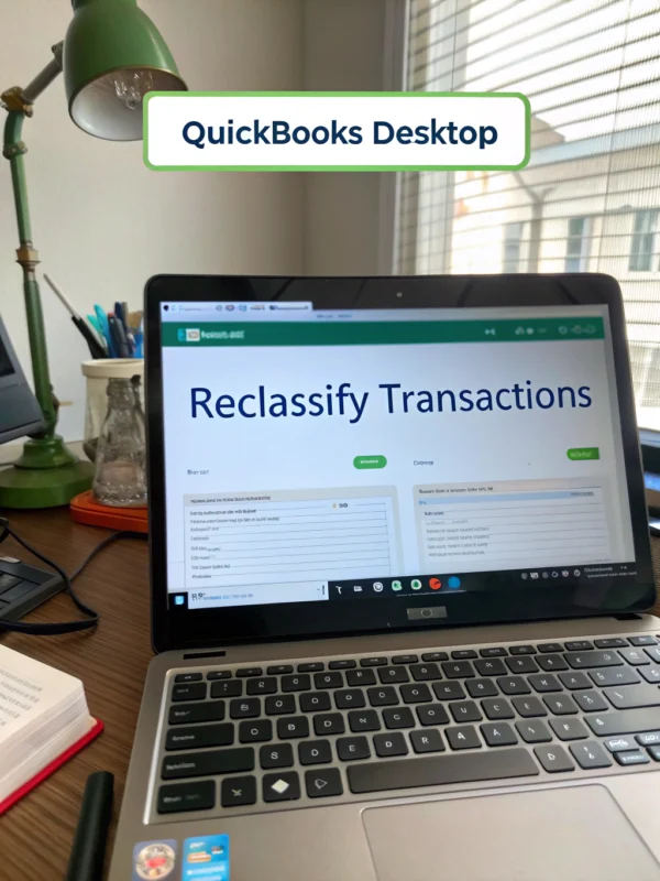 how to reclassify transactions in quickbooks desktop