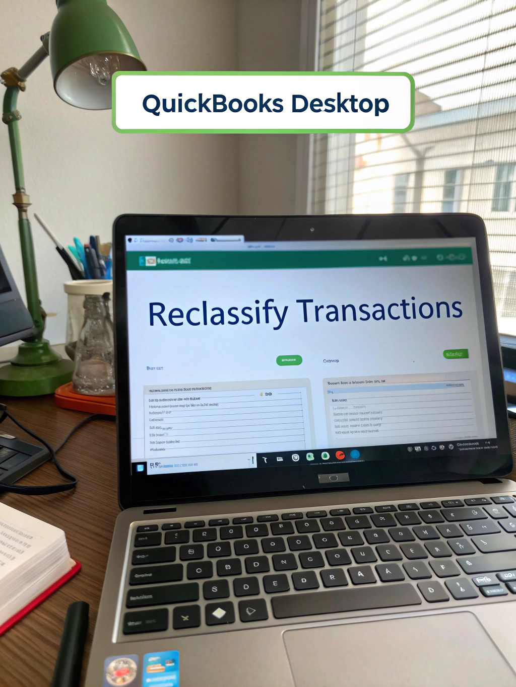 how to reclassify transactions in quickbooks desktop