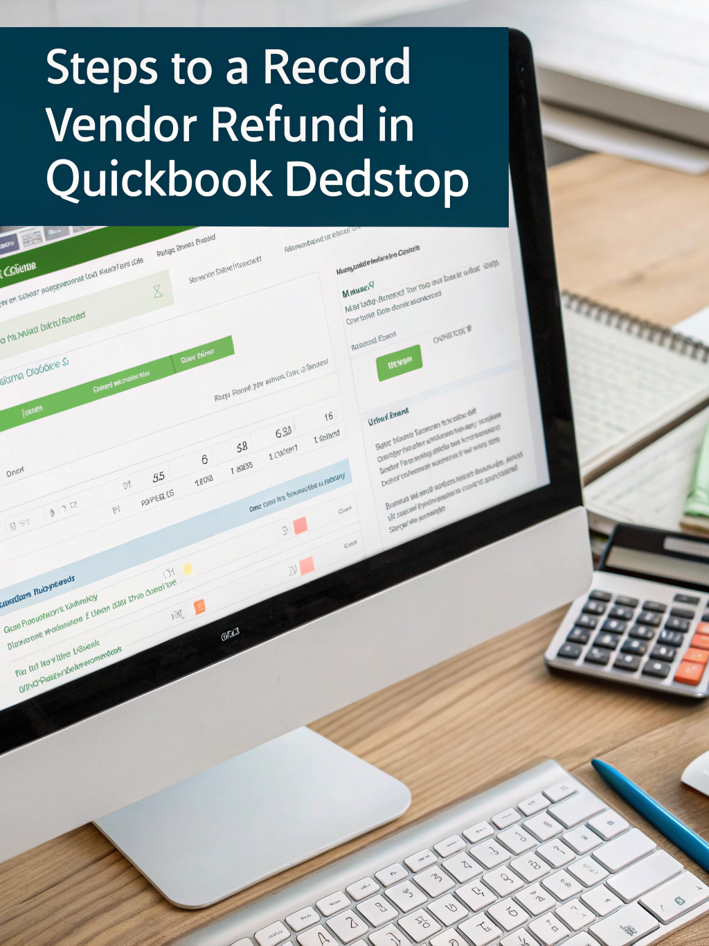 how to record vendor refund in quickbooks desktop