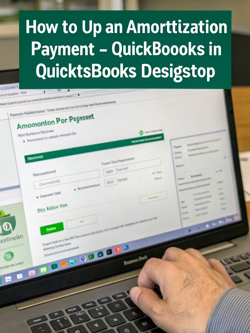 how to set up an amortization payment in quickbooks desktop