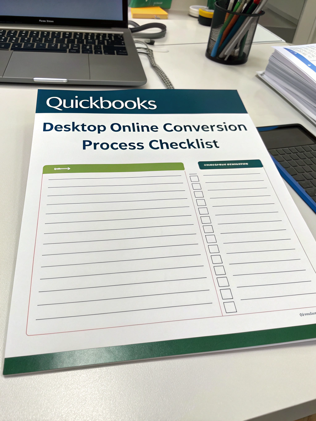 quickbooks desktop to online conversion process checklist