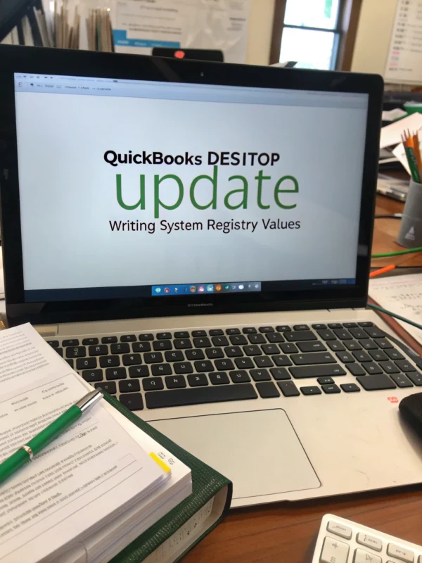 quickbooks desktop update stuck on writing system registry values